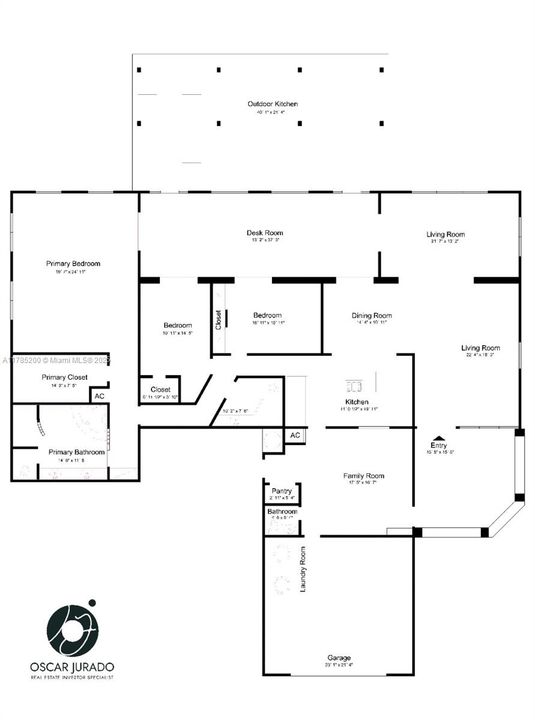 En Venta: $1,650,000 (3 camas, 2 baños, 3747 Pies cuadrados)