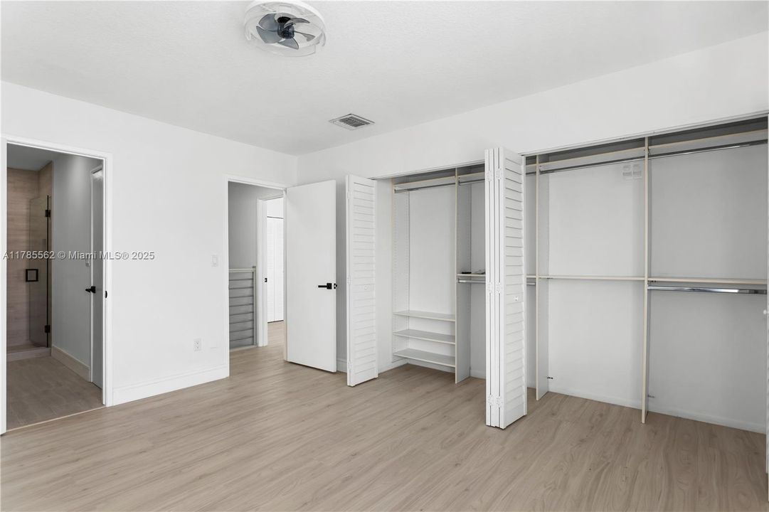 Main bedroom with ample closet