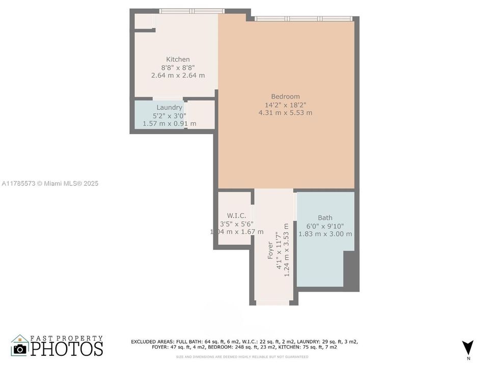 合同活跃: $295,000 (0 贝兹, 1 浴室, 505 平方英尺)