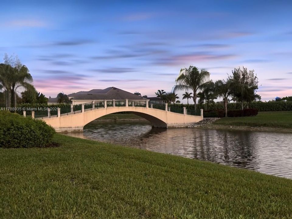Bridges within the community connecting streets within Bellera for walking or your golf cart