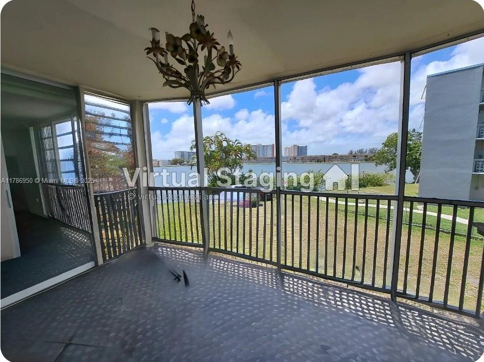 Water views from the balcony