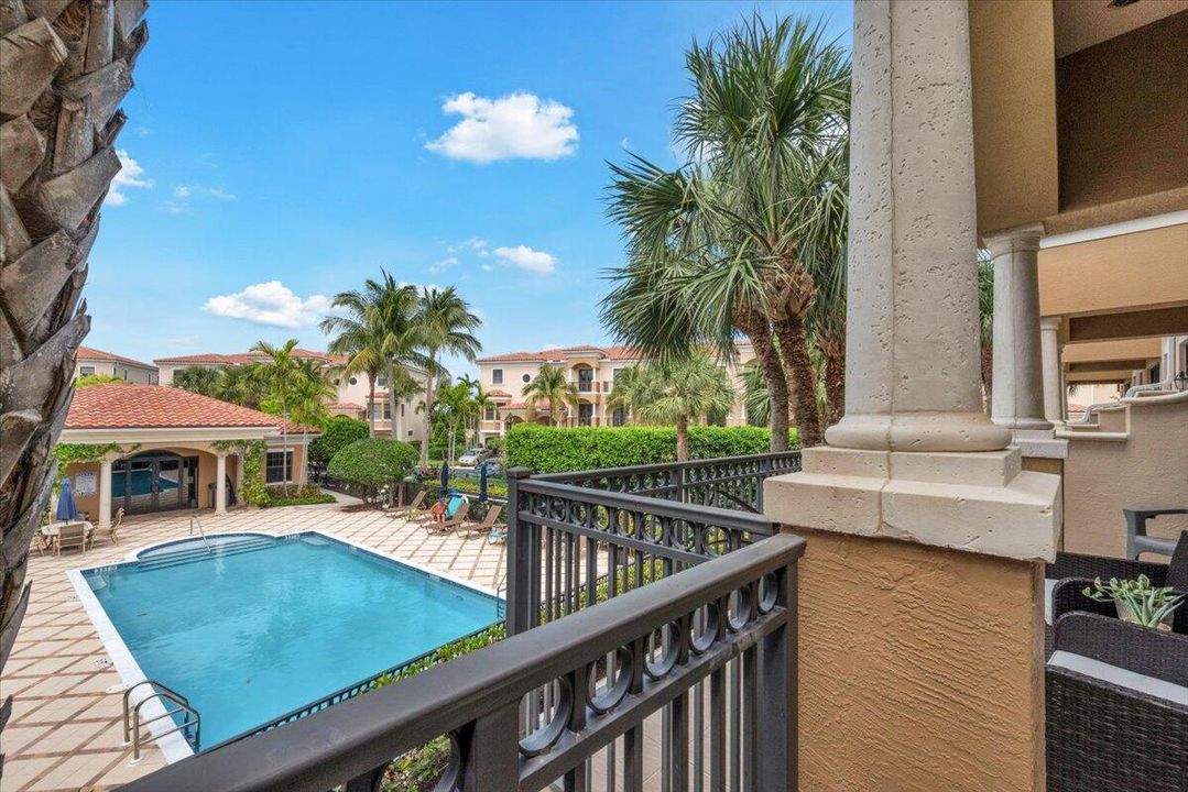 Main floor balcony view