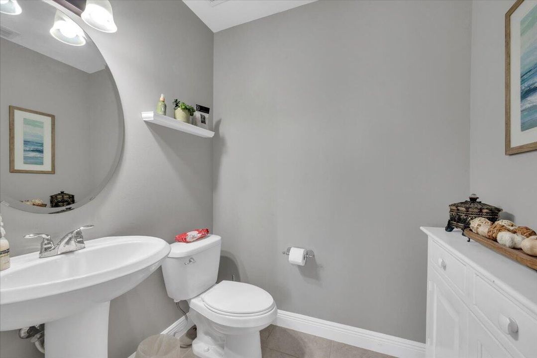Main floor half bath