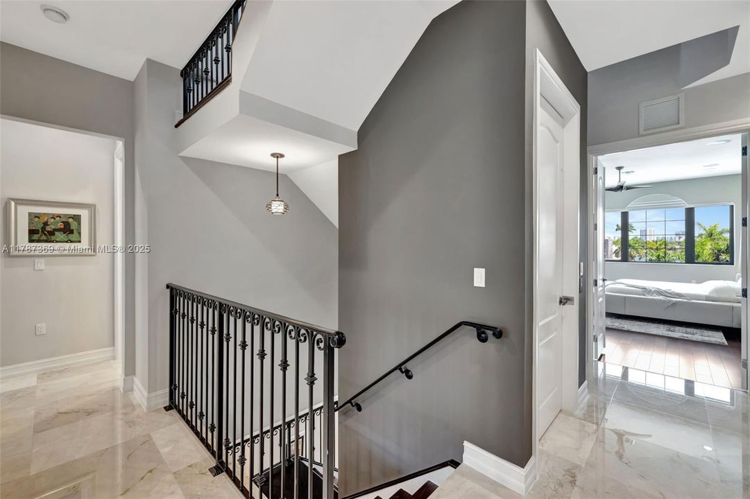 stairs & elevator to 3rd floor.