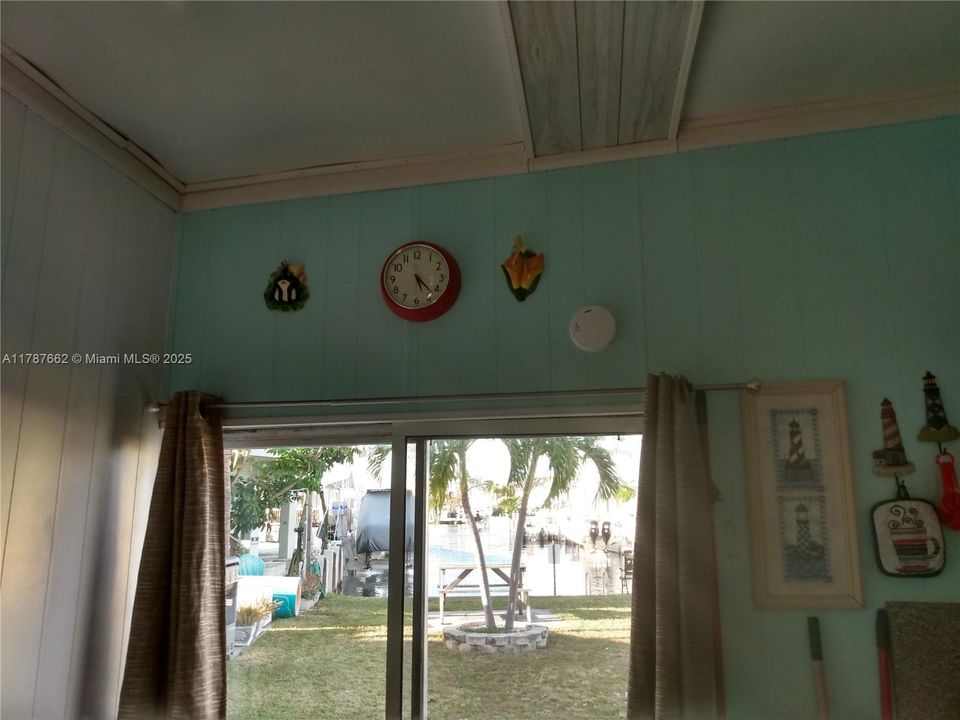 Back door with canal view