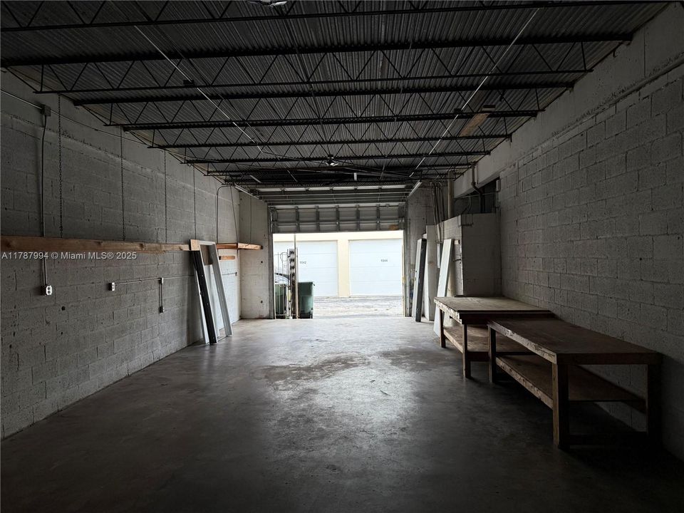 View facing the alleyway in between the two buildings