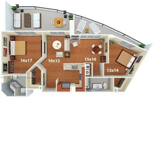 Recently Rented: $5,194 (2 beds, 2 baths, 1257 Square Feet)