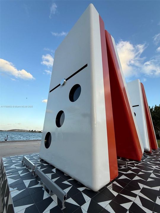 Milton Park Dominoes Sculpture