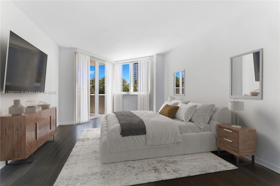 Primary Bedroom - Furniture is virtually staged