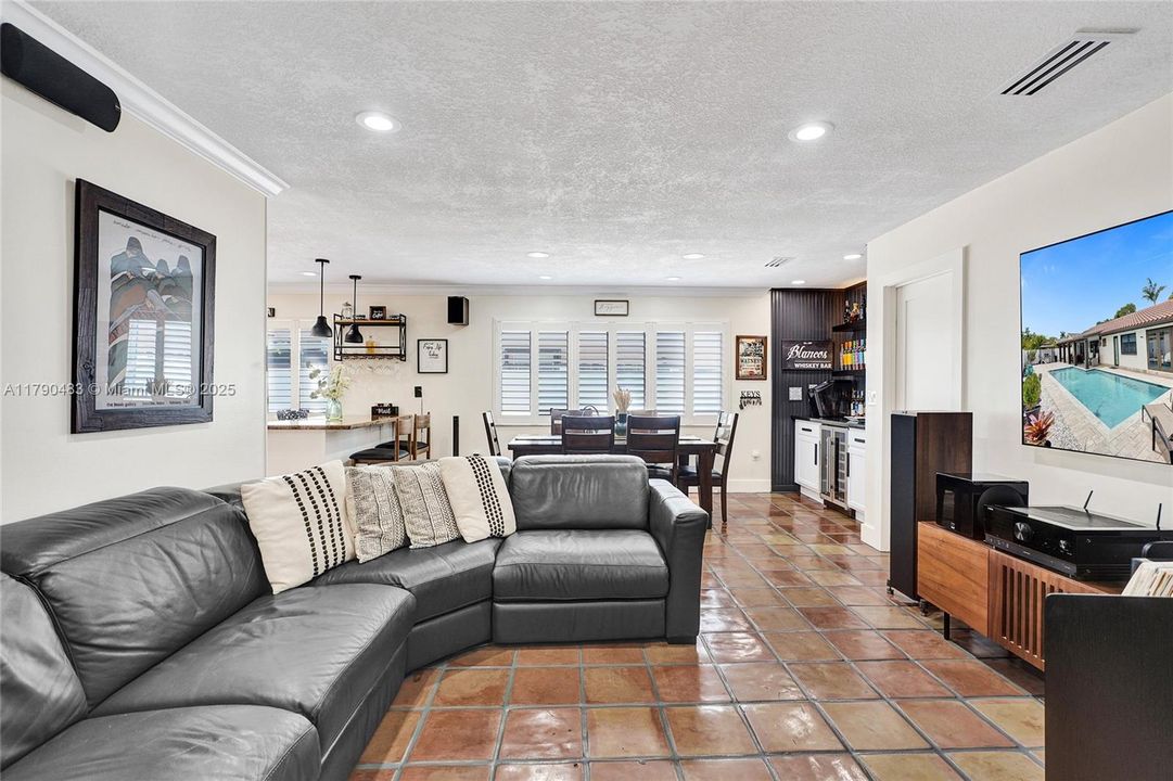 Spacious family room