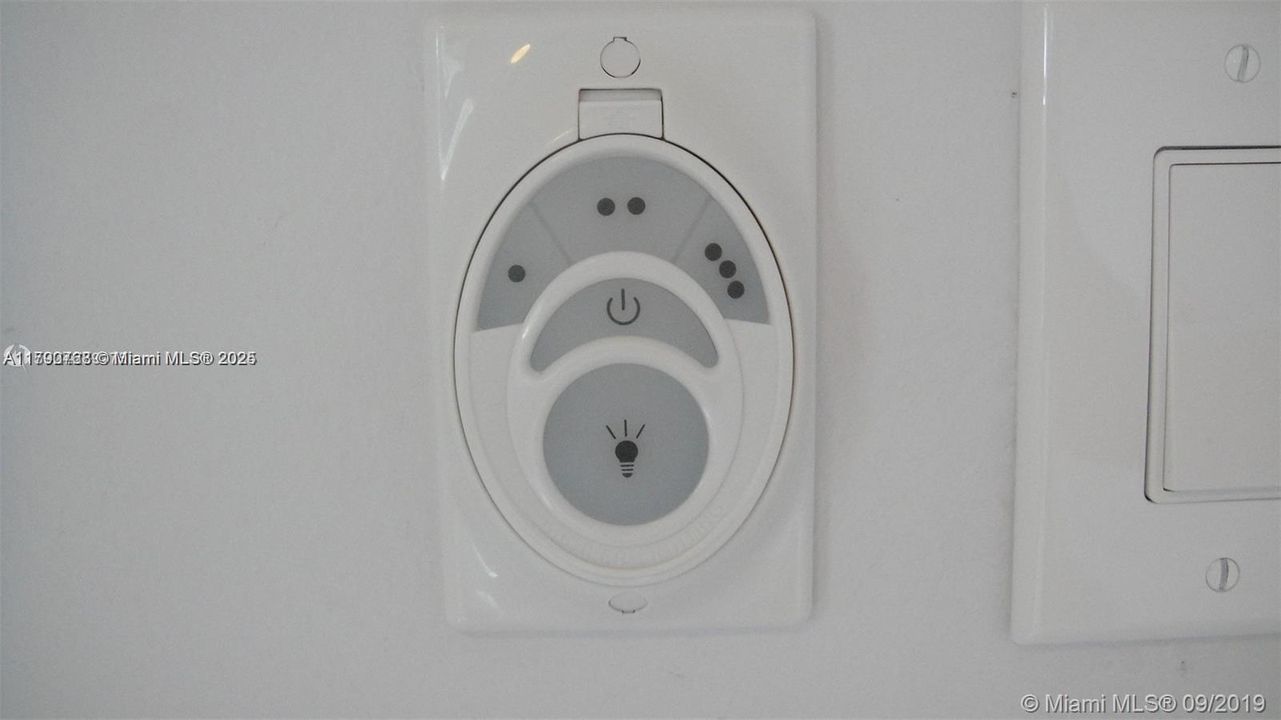 CEILING FAN/LIGHT CONTROLS IN BEDROOMS
