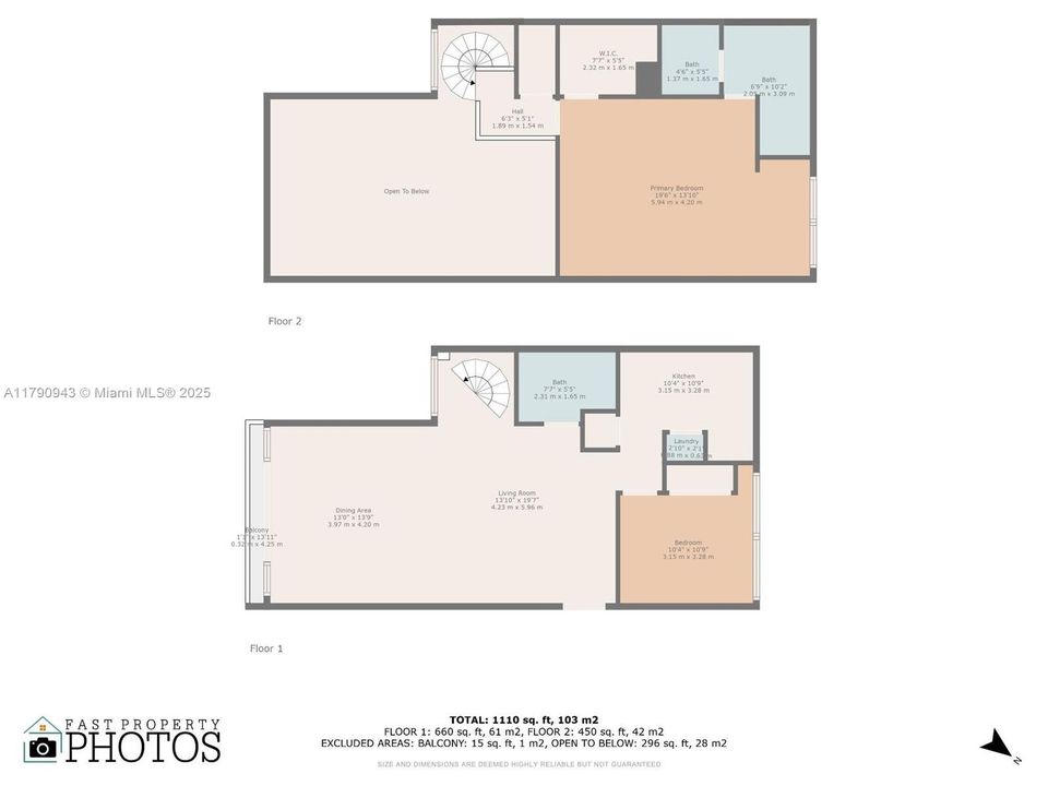 Recently Sold: $549,000 (2 beds, 2 baths, 919 Square Feet)