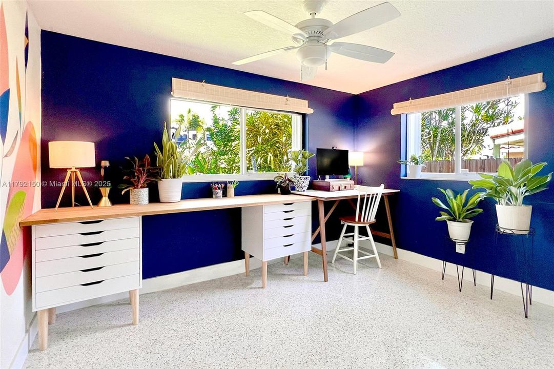 Front room used as office