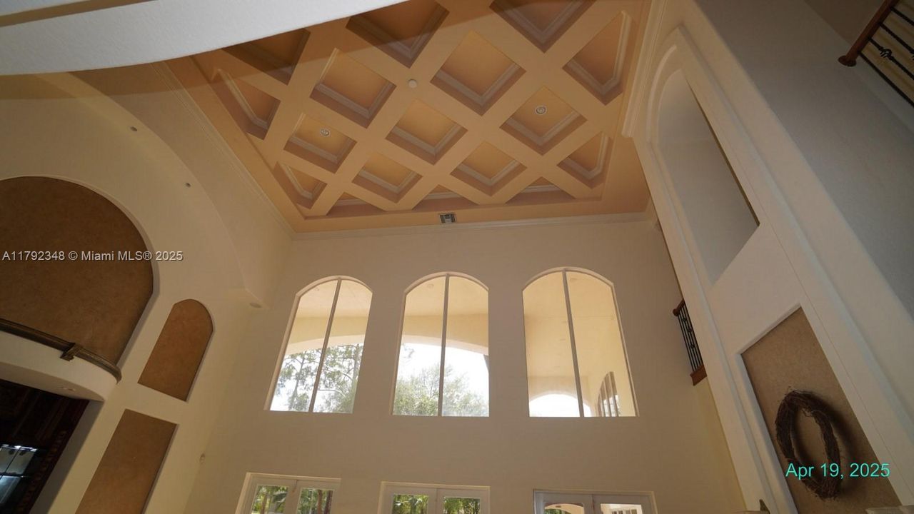 ceiling in living room