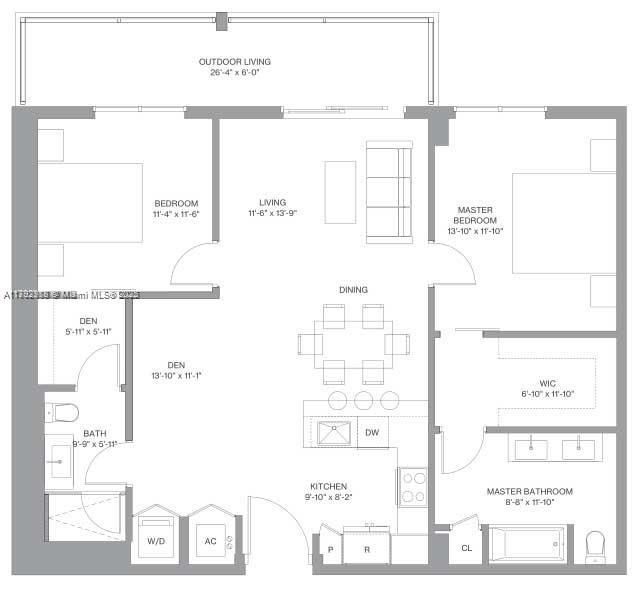 最近租的: $3,300 (2 贝兹, 2 浴室, 1026 平方英尺)