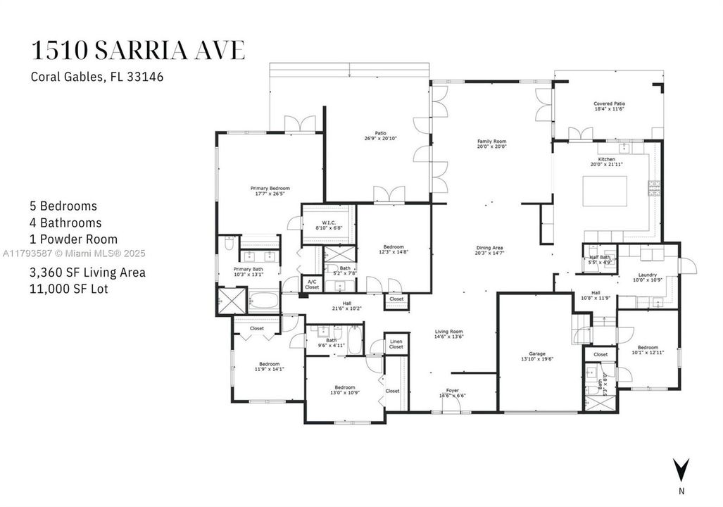 For Sale: $3,950,000 (5 beds, 4 baths, 3360 Square Feet)