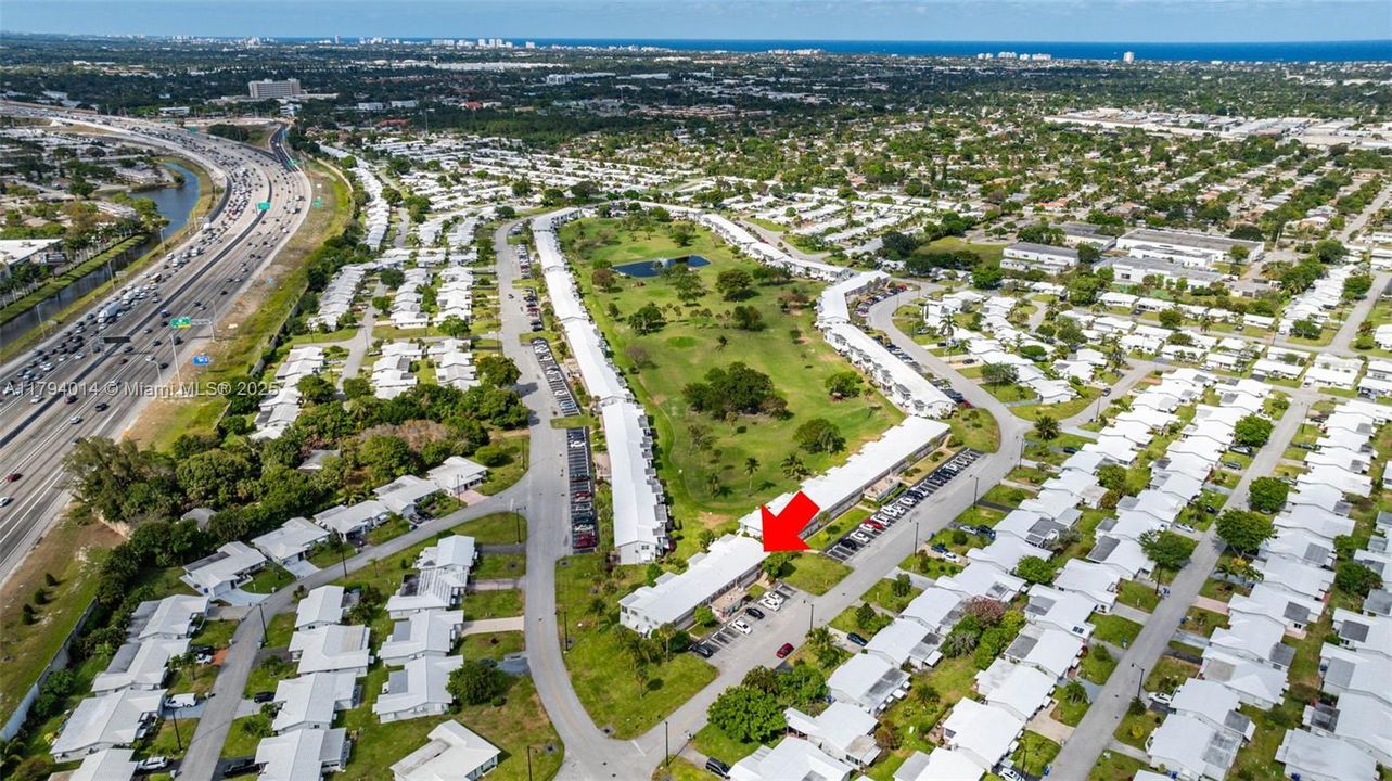 Aerial view of Leisureville Community