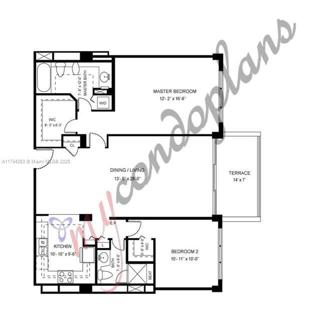 En Venta: $520,000 (2 camas, 2 baños, 1190 Pies cuadrados)