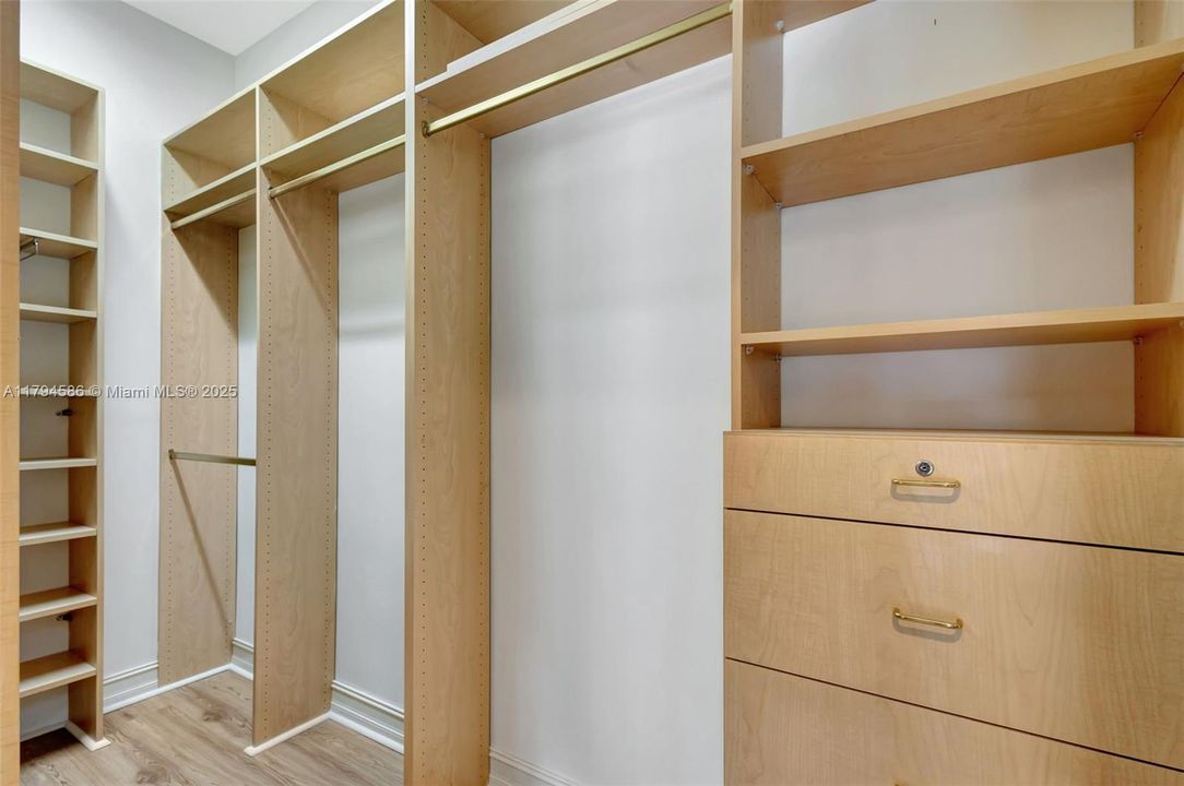 2 Primary Walk-in Closets