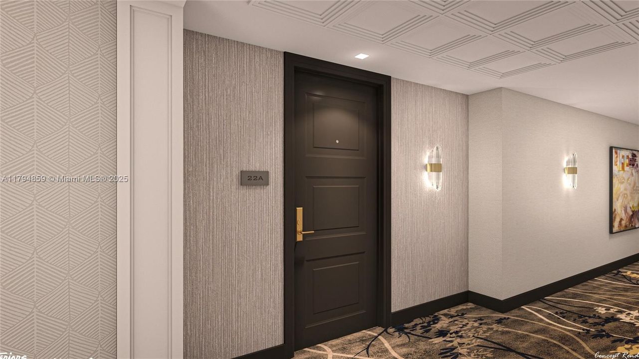 Door entrance and new Halls