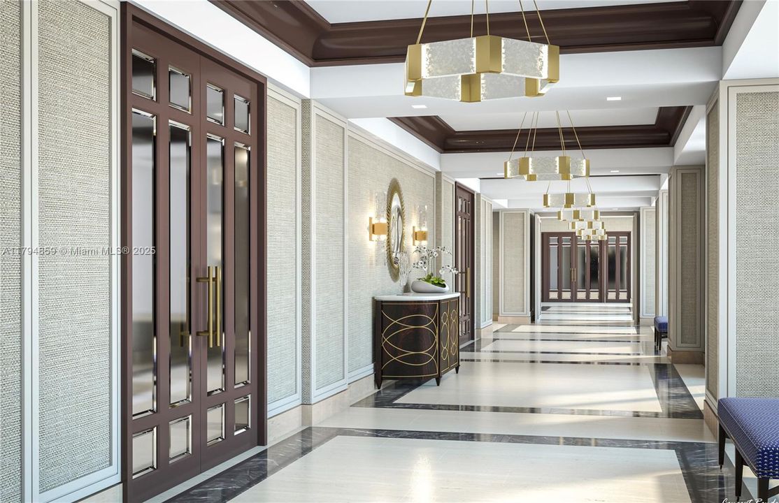 Hall to the Restaurant, Bar and Party Salon