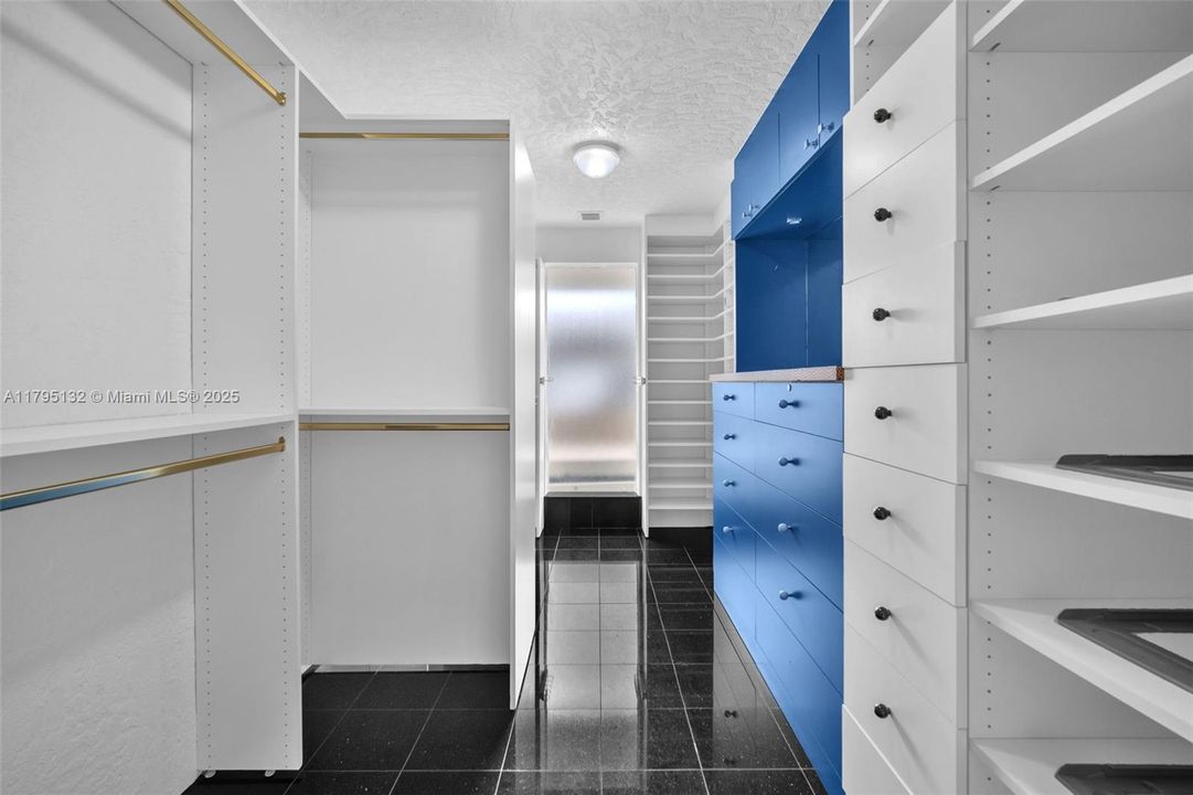 large dressing room in main wing