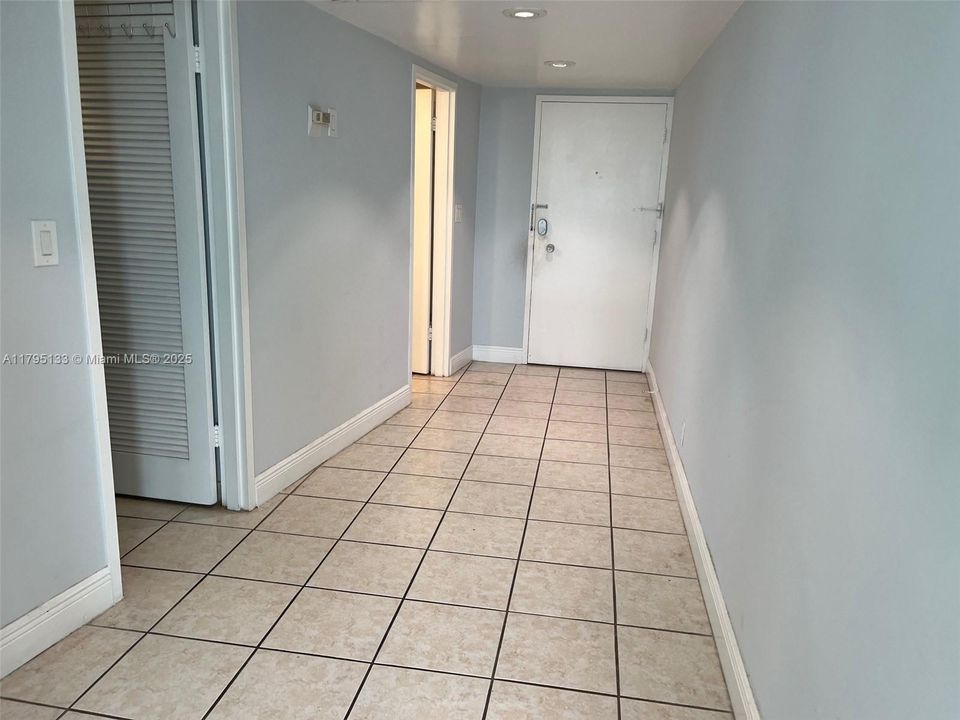 Hallway towards the exit