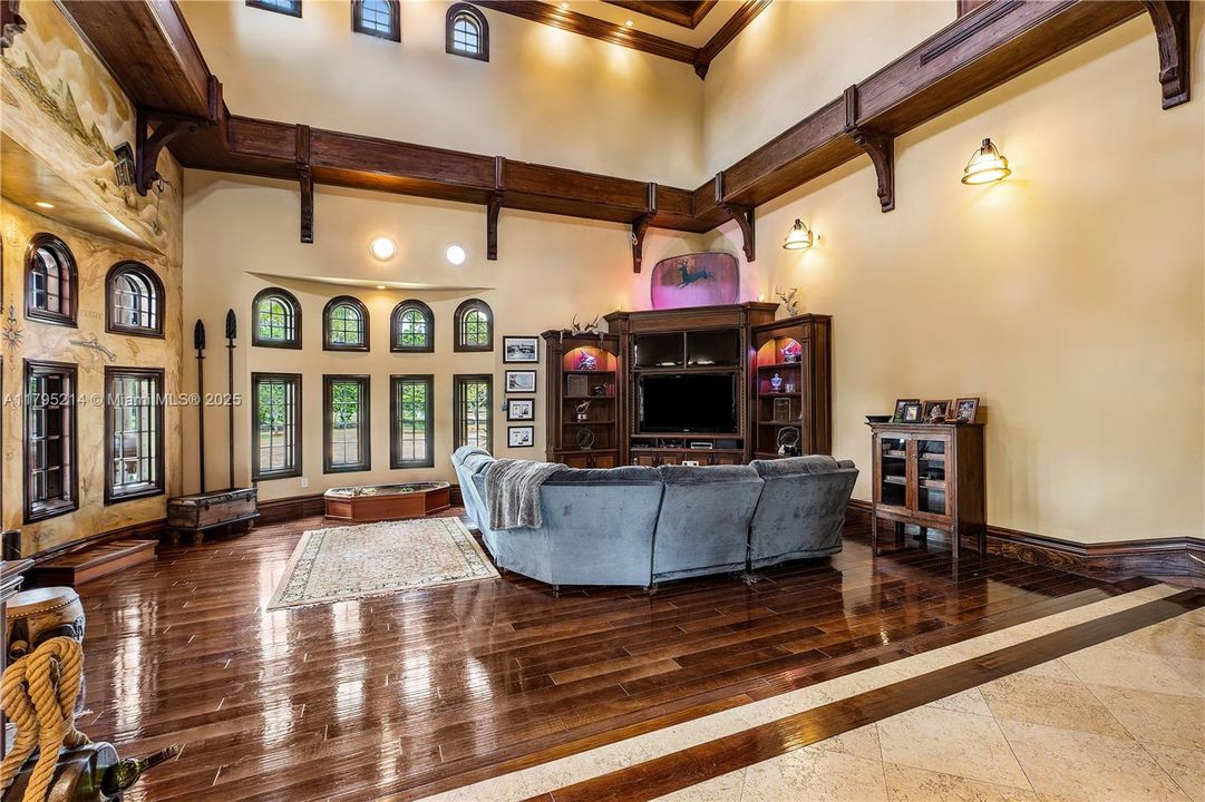 Trophy Room - 2 stories with spiral staircase