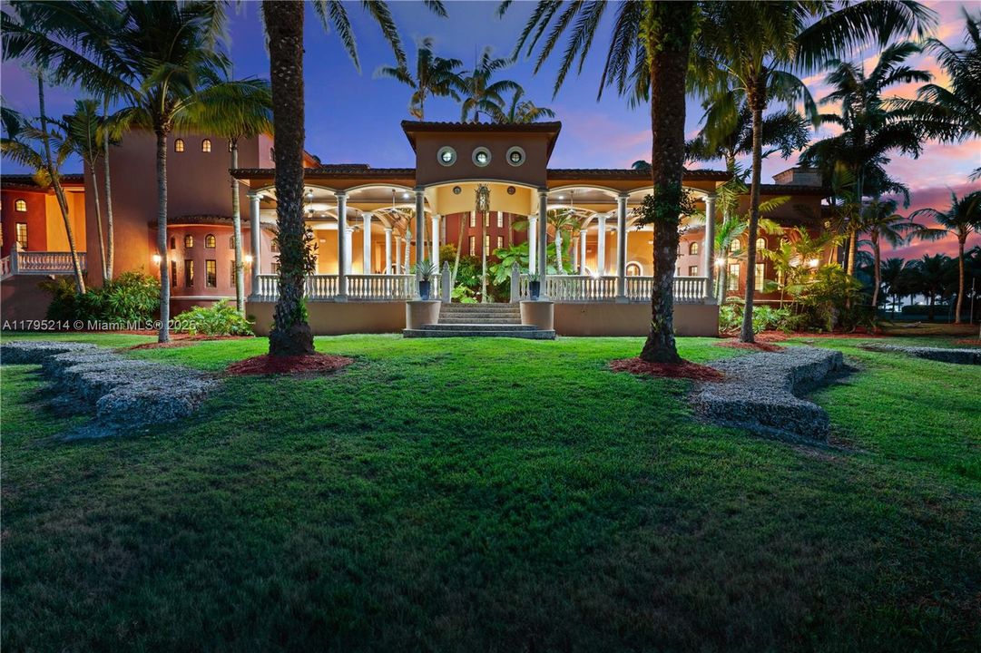 Back of home-twilight