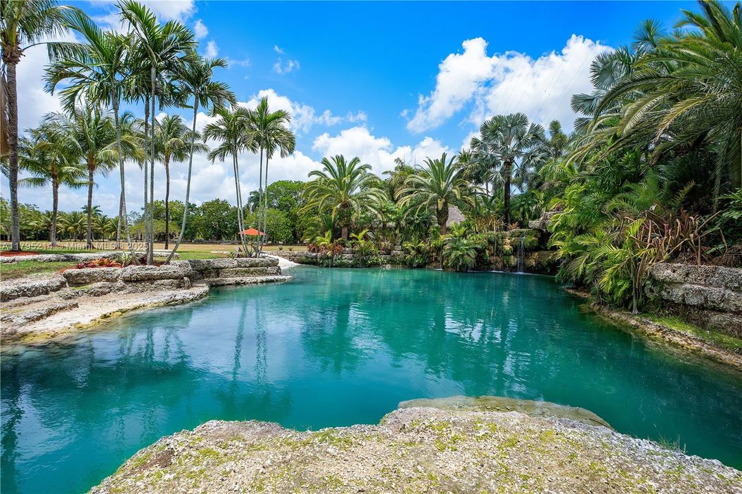 Freshwater Grotto with waterfall