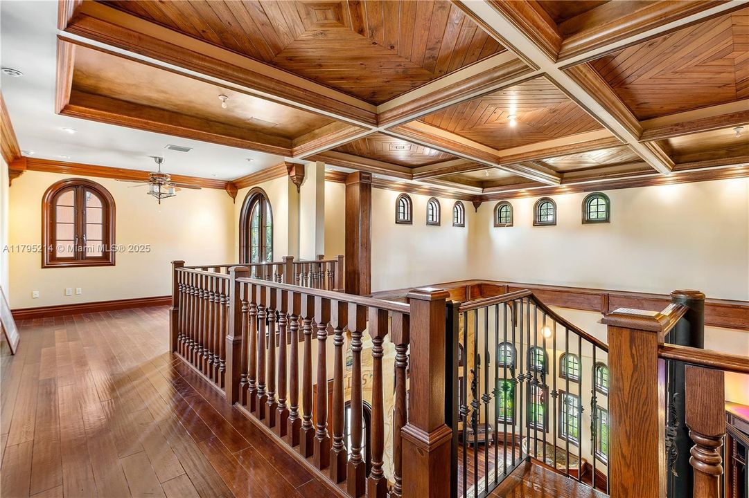 Loft area over trophy room