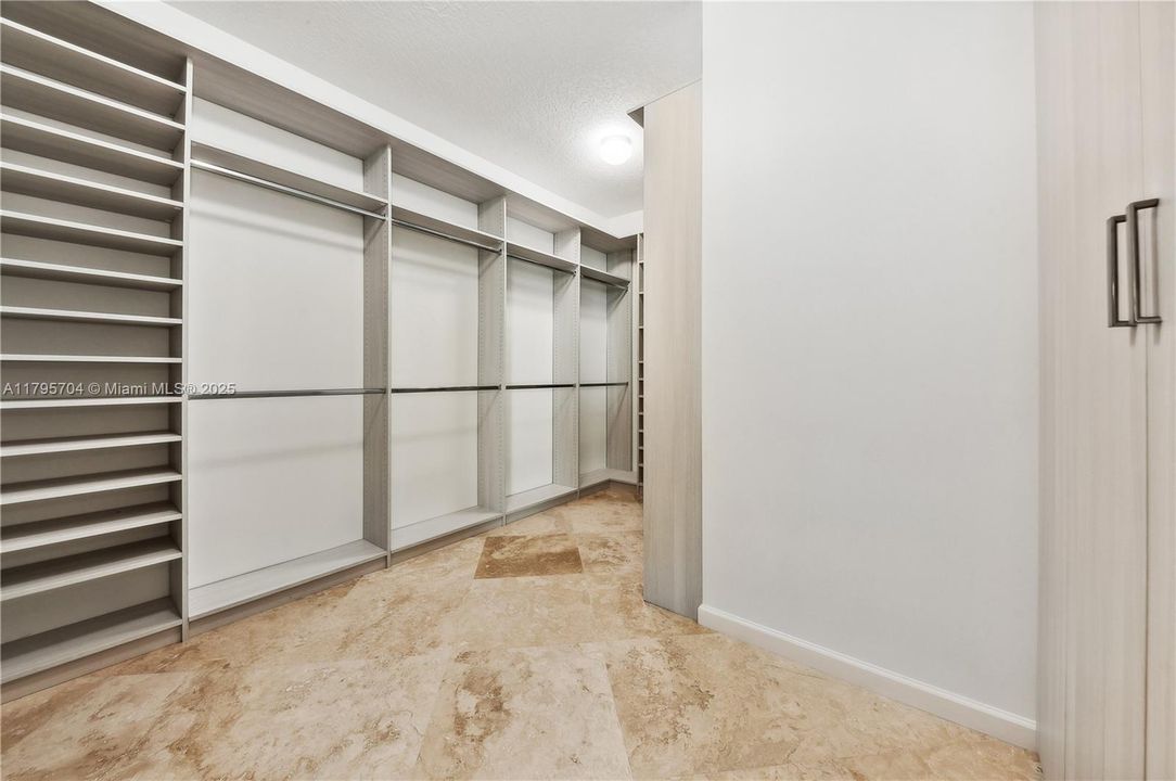 Master closet also has a pull down double bed