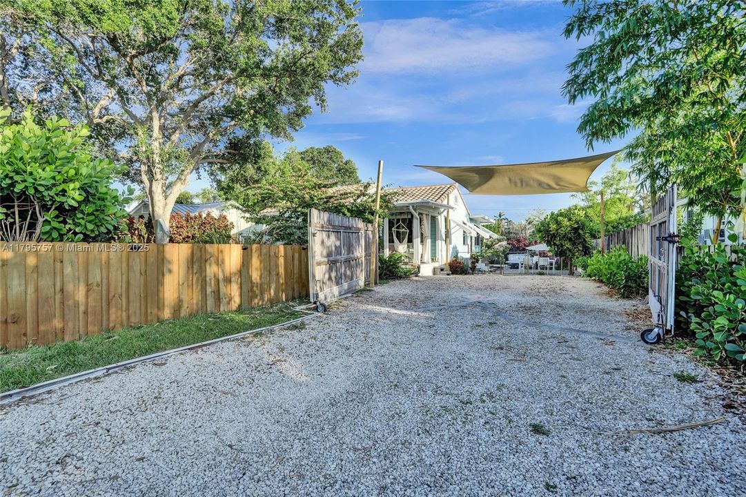 Drive way, can hold RV, boat, trailer, cars etc.