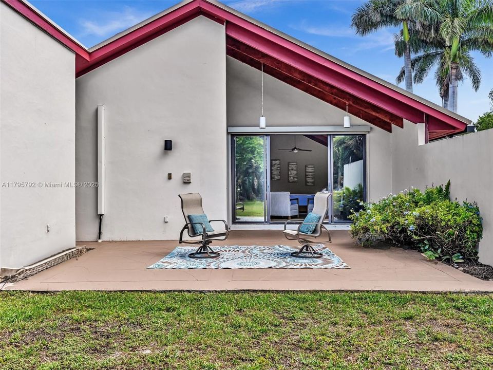 Patio off of Master Bedroom