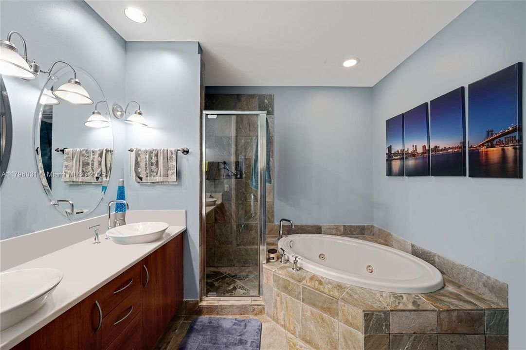 Serene, well appointed Master Bathroom!