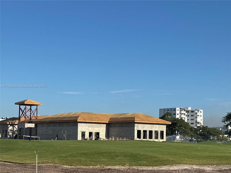 New Golf Clubhouse as of August 21, 2025 - roof is on and tiles to be installed soon