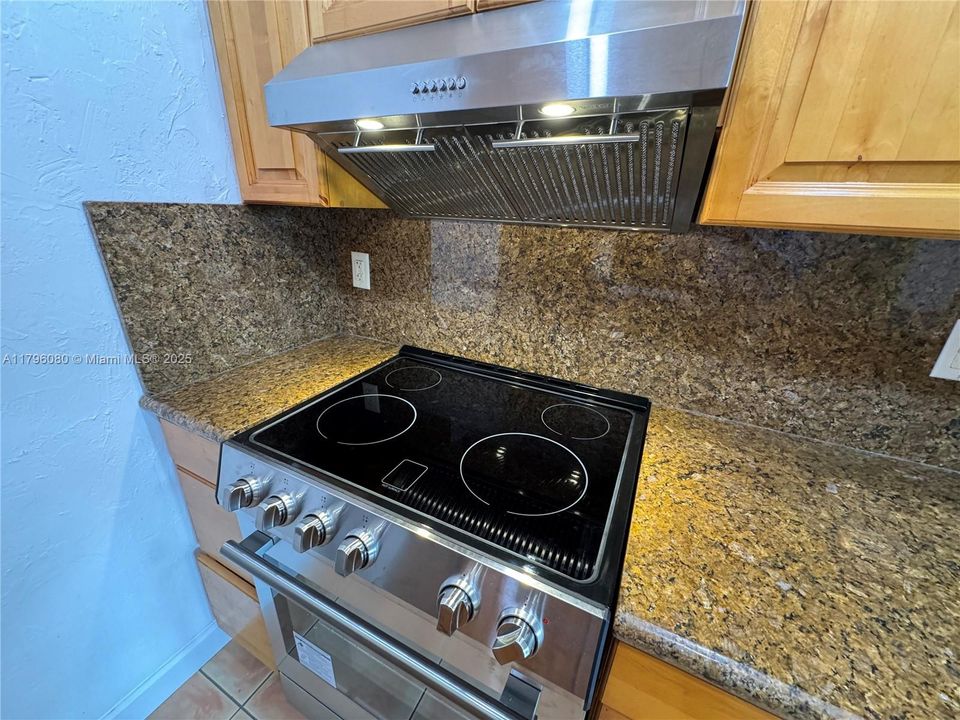 Brand new stainless steel stove and hood