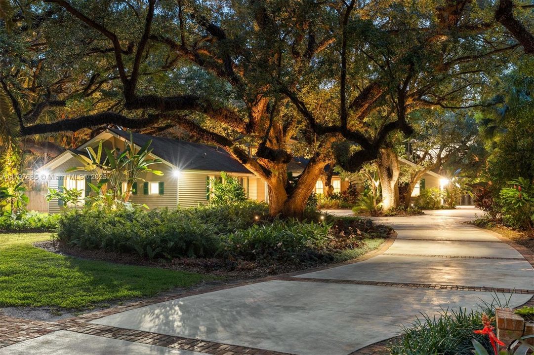 1.06 private acre setting on quiet interior street