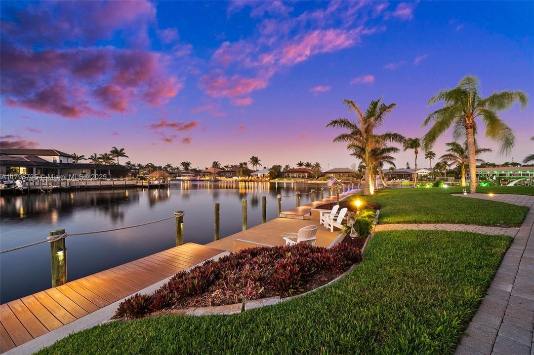 Custom lighting on the captain's walk