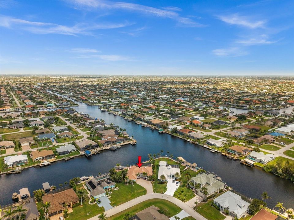 Aerial View of the home