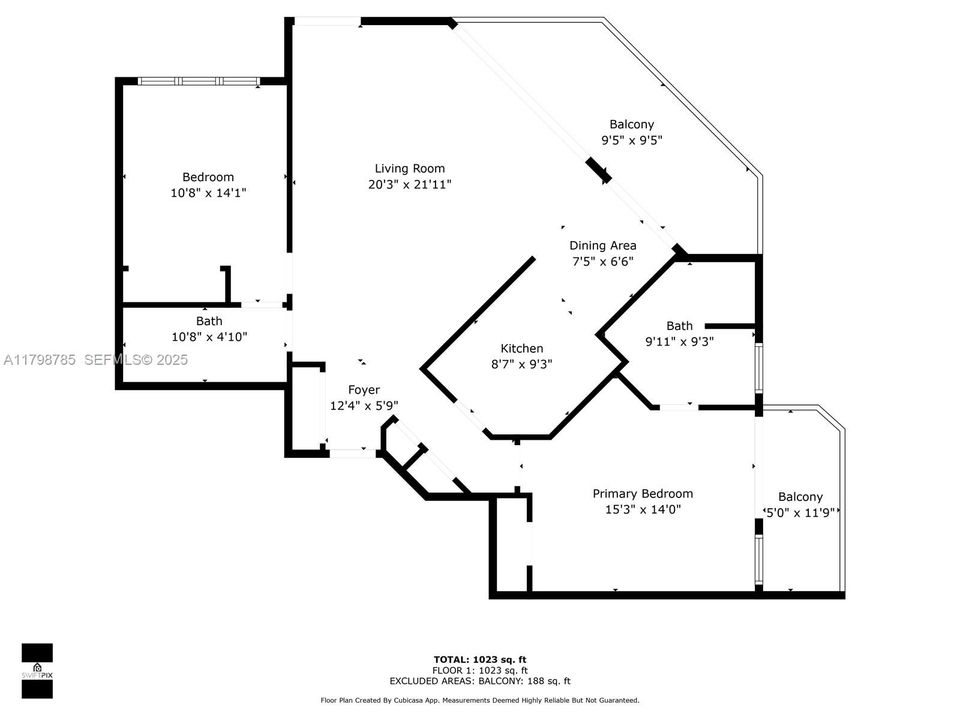 For Sale: $1,400,000 (2 beds, 2 baths, 1410 Square Feet)