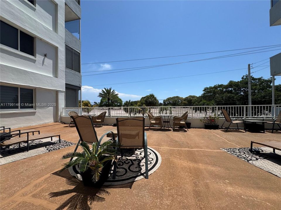 Shared patio on second floor