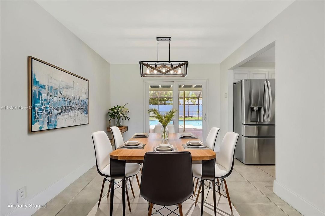 Dining Area Staged