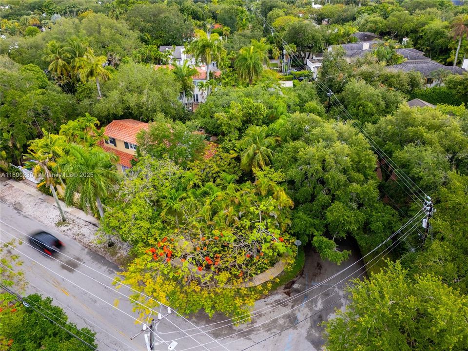 Aerial of Majestic Corner Home Gated Property