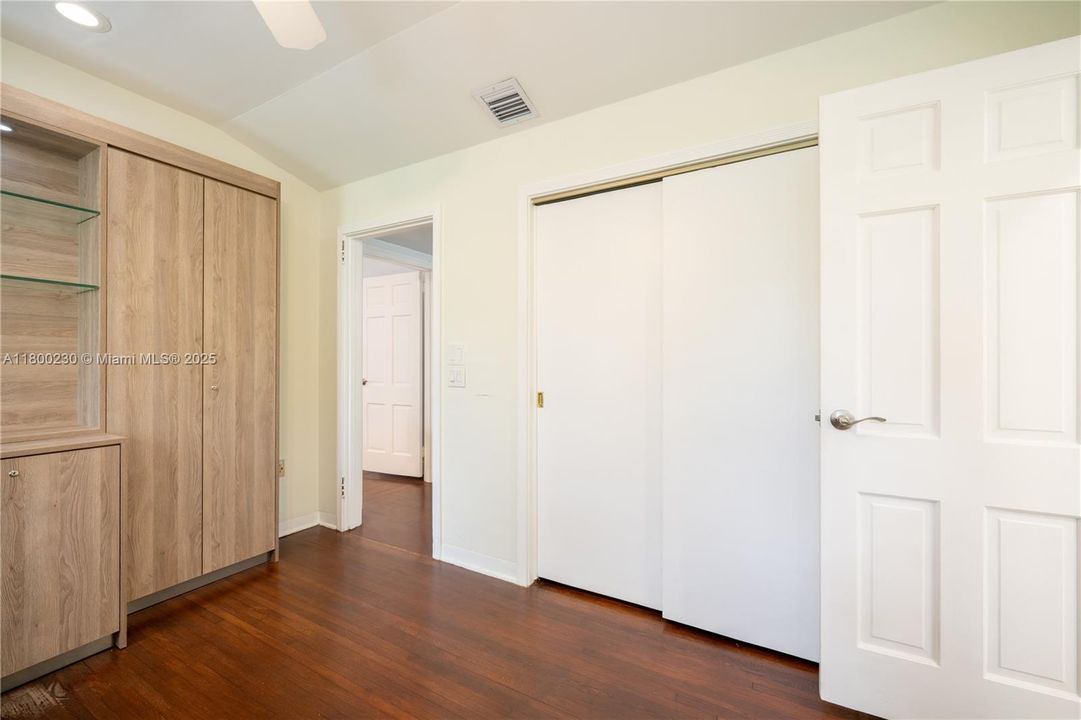 Upstairs bedroom used as an office