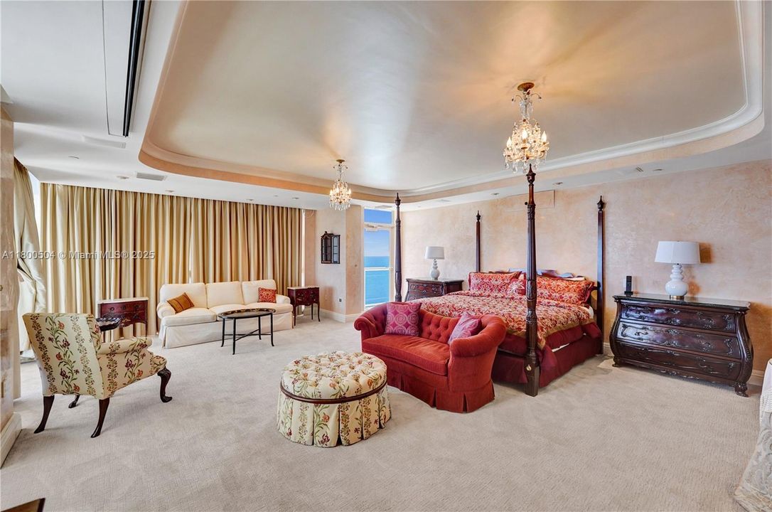 Primary Bedroom w/Direct Ocean Views