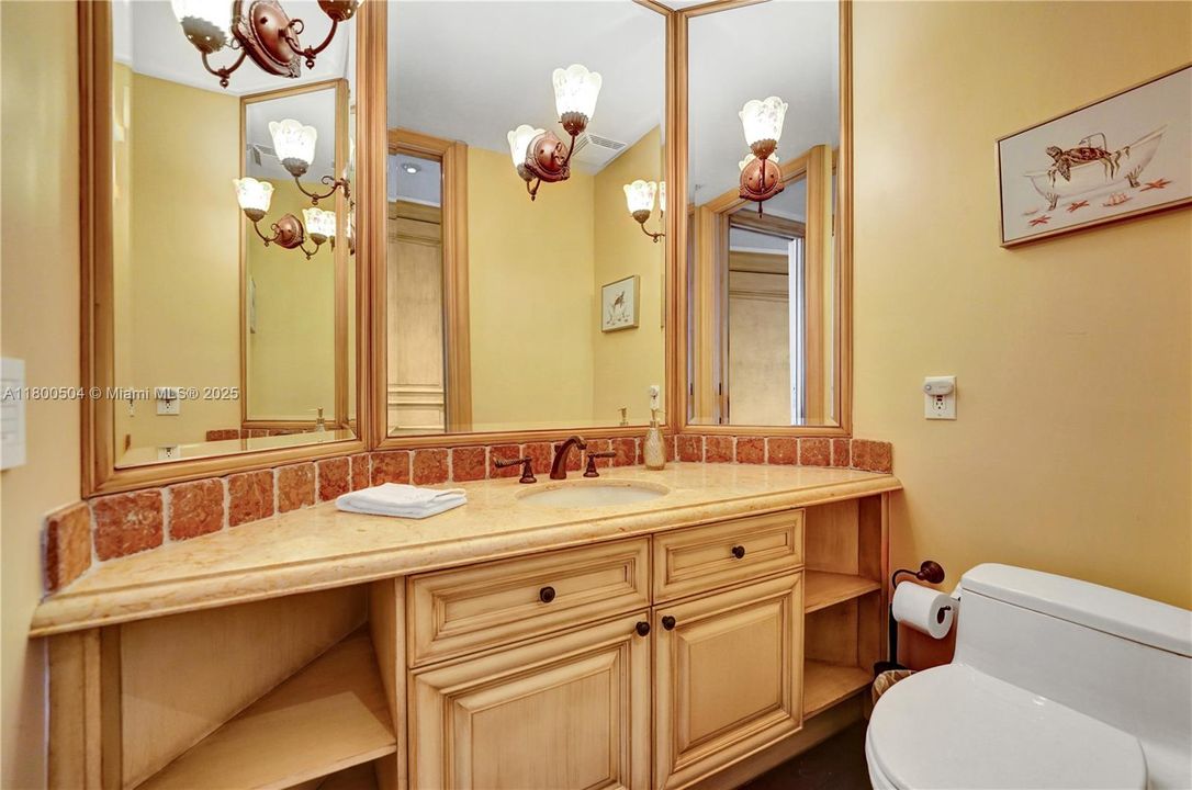 Half Bathroom Near Kitchen