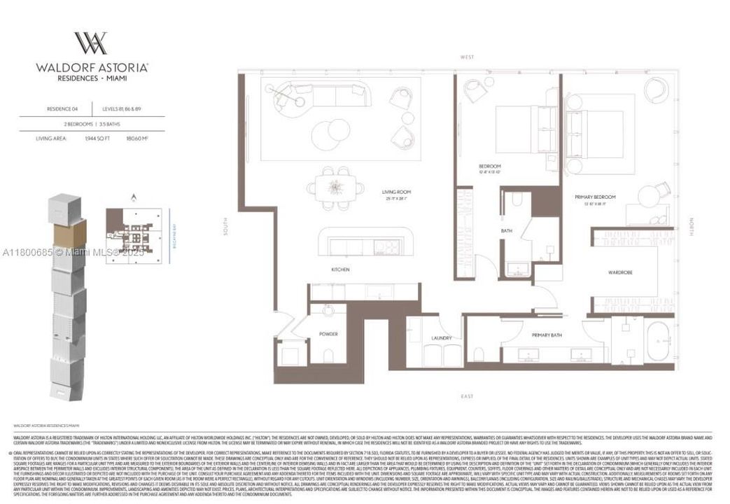 На продажу: $3,900,000 (2 спален, 2 ванн, 1944 Квадратных фут)