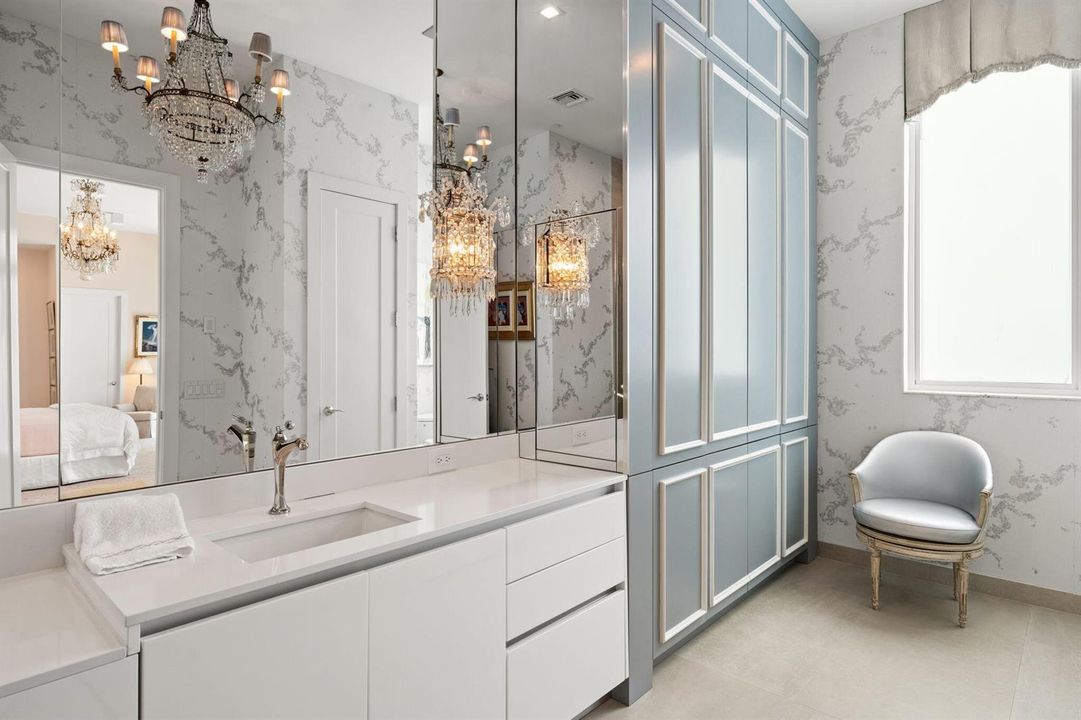 Her Primary Bathroom Custom Cabinetry