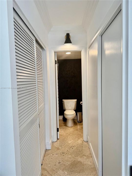 Hall to master bathroom